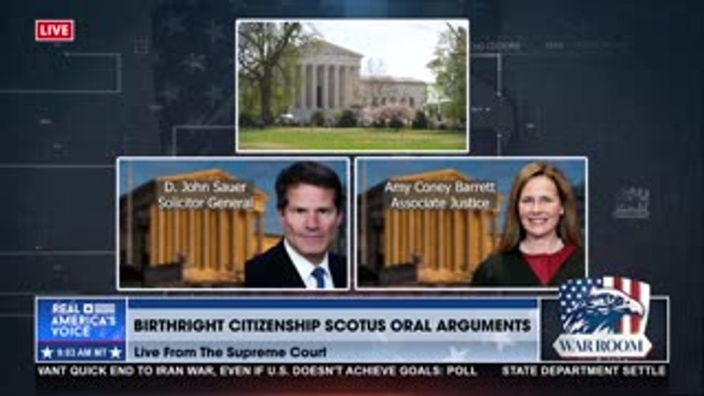 JUSTICE BARRETT QUESTIONS BIRTHRIGHT CITIZENSHIP: "MESSY" APPLICATIONS
