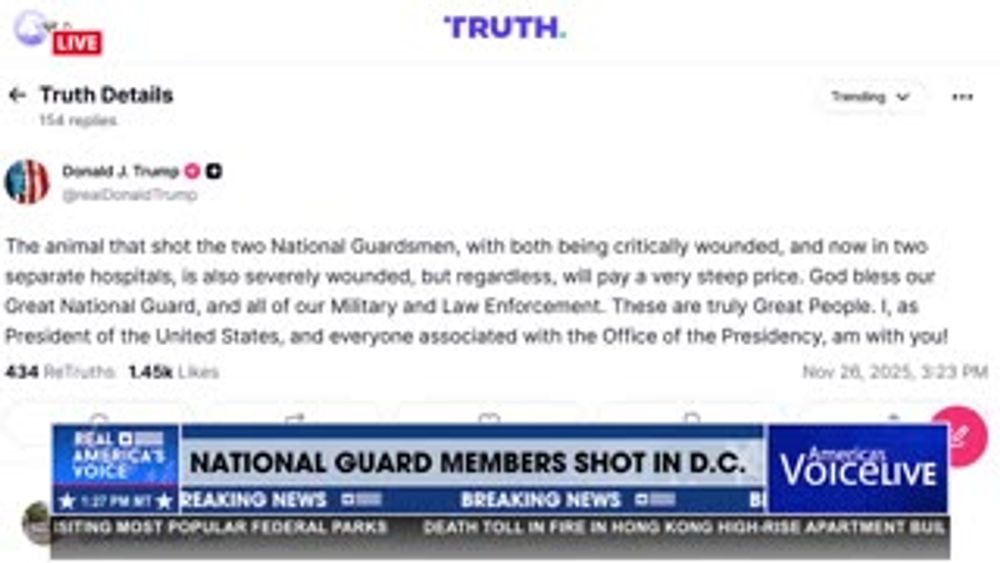 POTUS: TWEET REPOSNSE TO NATIONAL GURADSMEN SHOOTING