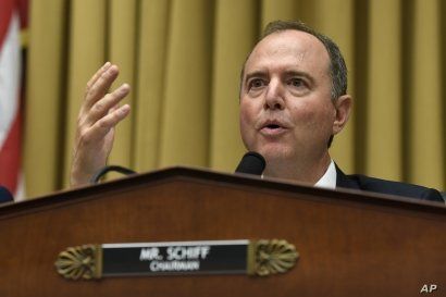 FILE - House Intelligence Committee Chairman Adam Schiff, a Democrat, speaks during a hearing on Capitol Hill in Washington, July 24, 2019. 