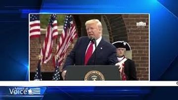 President Trump and the First Lady Participate in a Memorial Day Ceremony at Fort McHenry