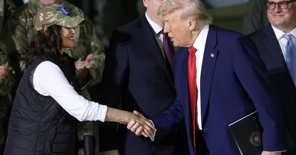 Trump and Whitmer share moment of bipartisanship as president celebrates 100 days in office