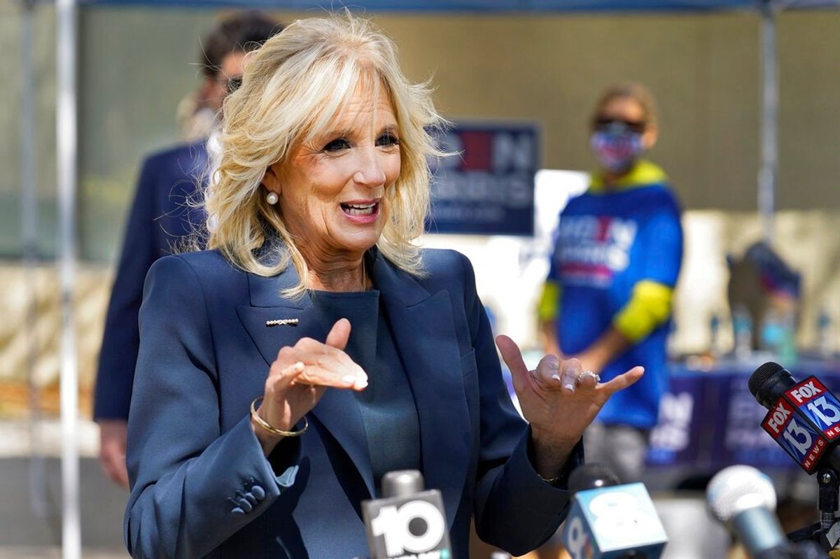 Jill Biden Pushes Free Access to Community College, Training