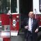 President Trump in Fire Truck (C-SPAN)
