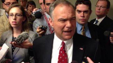 Tim Kaine Answers Questions After Debate