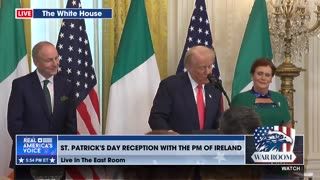 TRUMP DESCRIBES THE ANNUAL SHAMROCK CEREMONY