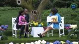 White House Easter Egg Roll: Reading Nook with  US Secretary of HUD Ben Carson