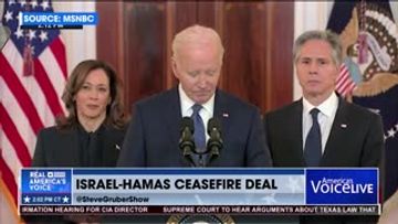 BIDEN TAKING CREDIT FOR TRUMP'S CEASEFIRE DEAL