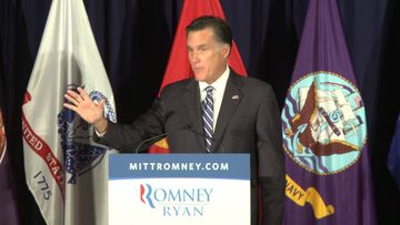 Romney Campaigns In Springfield