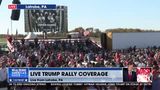 LARGE AND SECURE CROWD FOR TRUMP