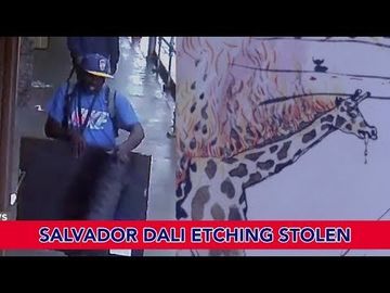 Salvador Dali etching Stolen
