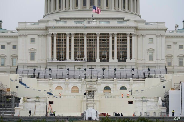 Preparations take place for President-elect Joe Biden's inauguration on the West Front of the U.S. Capitol in Washington,…