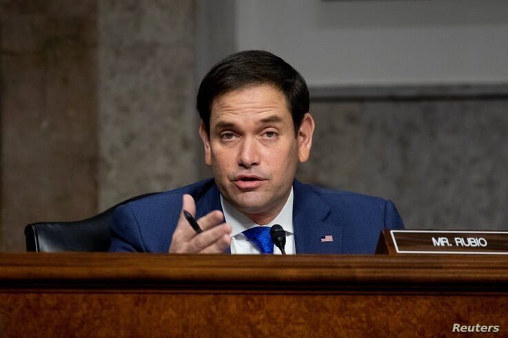 U.S. Senator Marco Rubio (R-FL) speaks during the Senate Foreign Relations Committee hearing on the nomination of Linda Thomas…