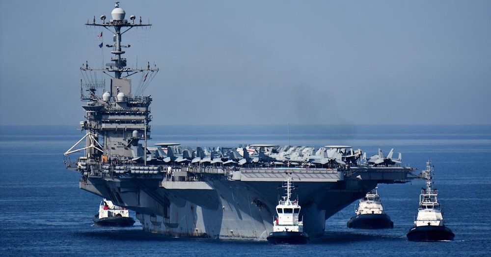 Aircraft carrier USS Harry S Truman collides with merchant vessel in Mediterranean