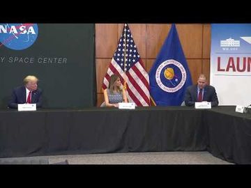 President Trump Receives a SpaceX Demonstration Mission 2 Launch Briefing