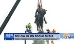BREAKING: Footage of 21 ft statue of Robert E Lee taken down in Richmond, VA.