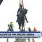 BREAKING: Footage of 21 ft statue of Robert E Lee taken down in Richmond, VA.