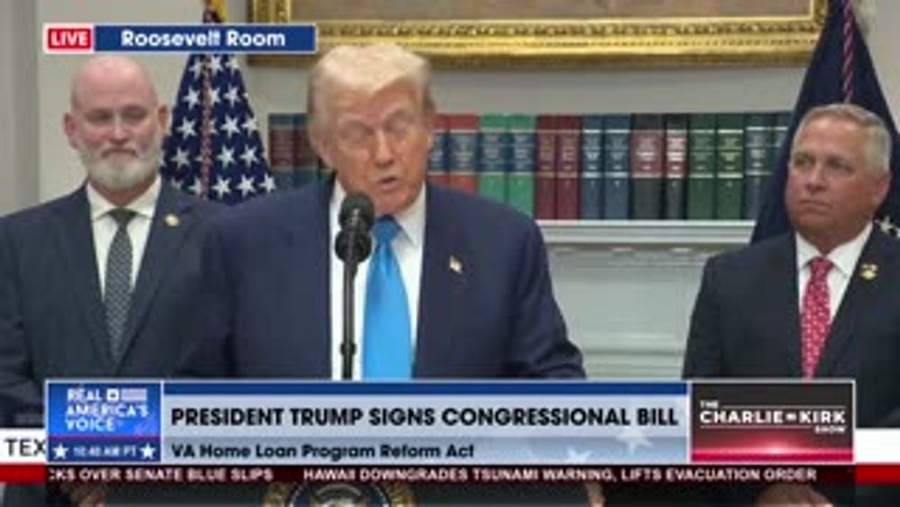 POTUS SIGNING THE VA HOME LOAN ACT INTO LAW