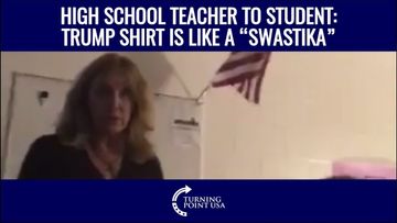 High School Teacher Compares MAGA Shirt To “Swastika” & Makes Students Leave Class
