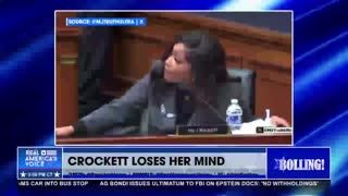 CONGRESSWOMAN JASMINE CROCKET LOSES HER MIND