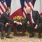 President Trump Participates in a Bilateral Meeting with the President of the French Republic