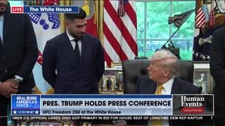 UFC FIGHTER COMPLIMENTS POTUS : "I NEVER THOUGHT YOU'D BE SO KIND"