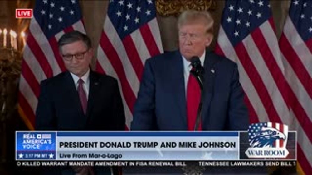 President Trump on Speaker Mike Johnson's Performance
