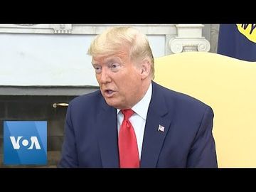 US President Trump Discusses Possible Coronavirus Vaccine