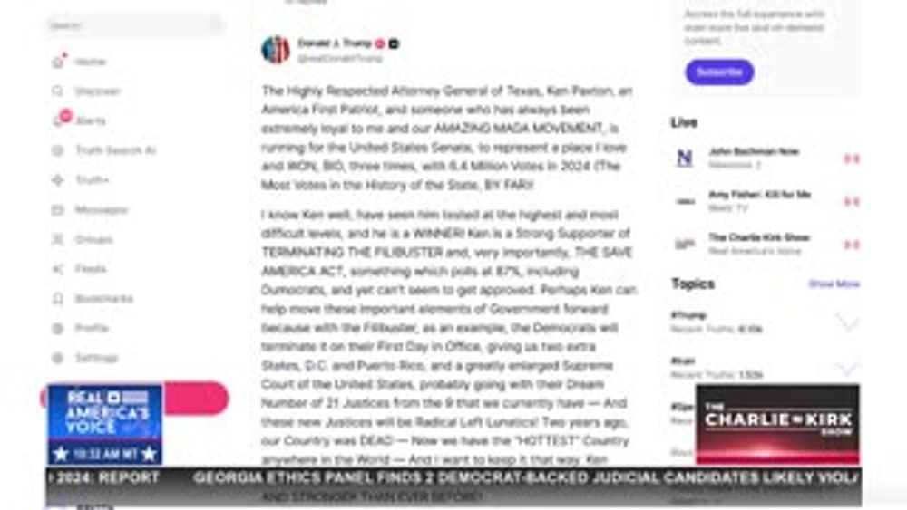 POTUS MAKES TEXAS SENATE ENDORSEMENT