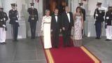 The Arrival of the President of France and Mrs. Macron to the State Dinner