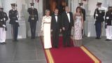 The Arrival of the President of France and Mrs. Macron to the State Dinner