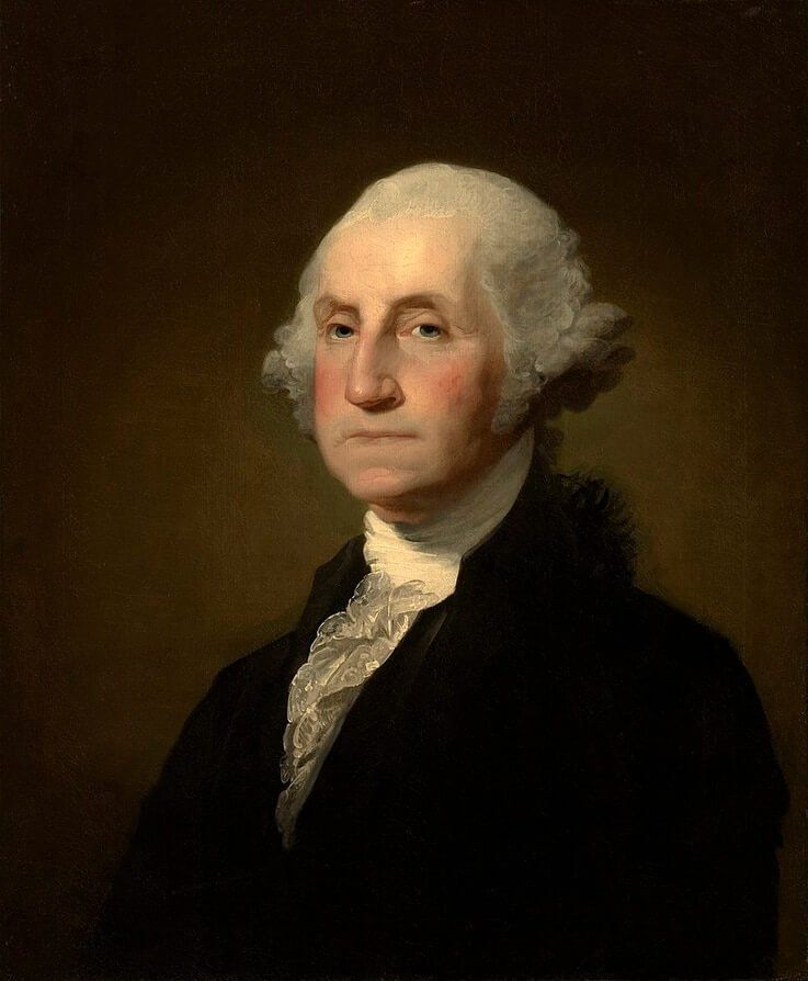 George Washington, president of the 1787 Constitutional Convention and America's first U.S. president, was born into a landowning family and married a wealthy widow. 