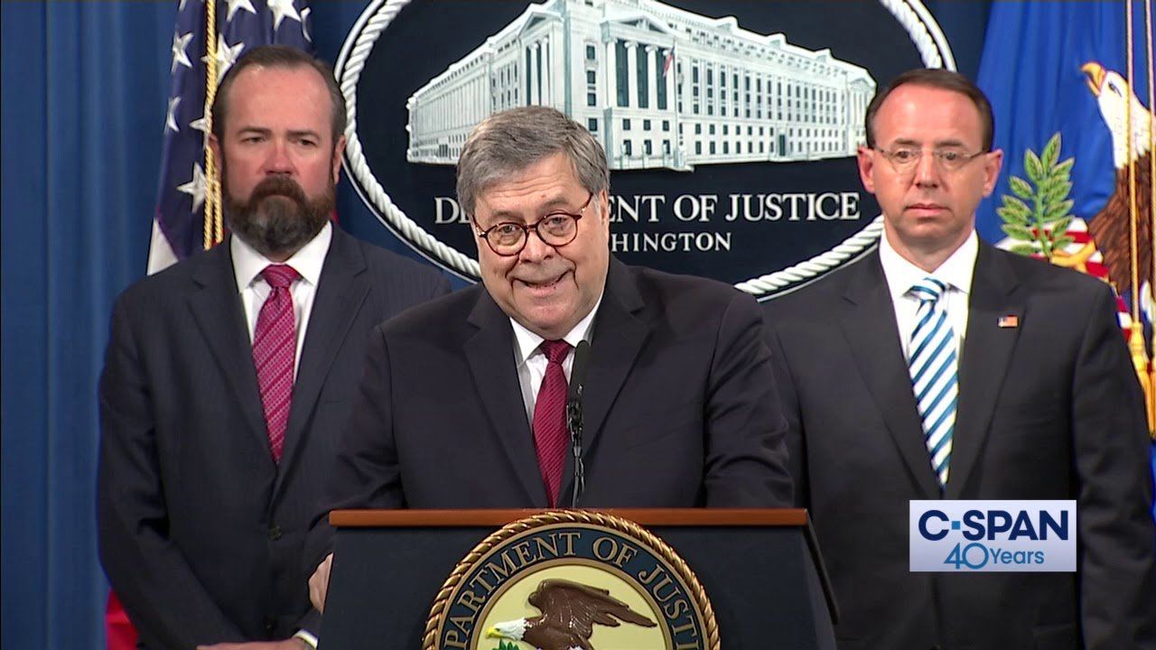 Attorney General William Barr Statement on Mueller Report Release (C-SPAN)