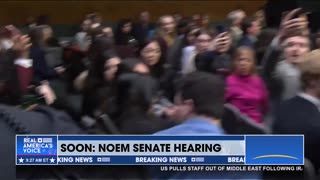 WATCH: PROTESTER REMOVED AS NOEM SENATE HEARING BEGINS