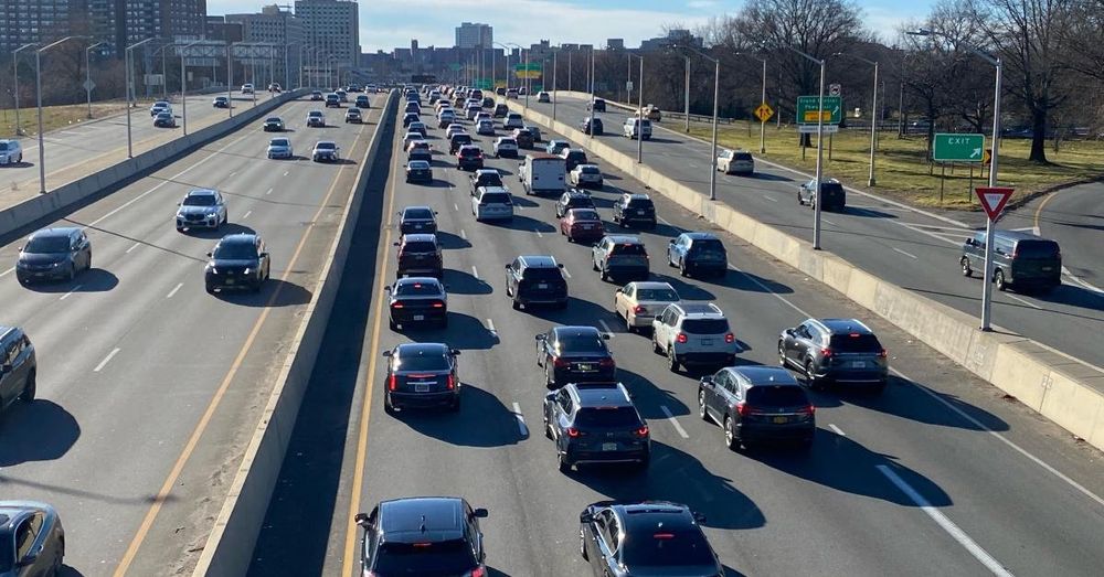 Two dead and 20 injured when Coach bus flips over on the Long Island Expressway
