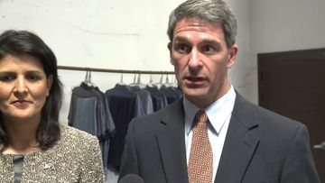 South Carolina Gov. Nikki Haley joins Ken Cuccinelli on campaign trail