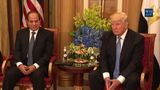 President Trump Participates in a Bilateral Meeting with the President of Egypt