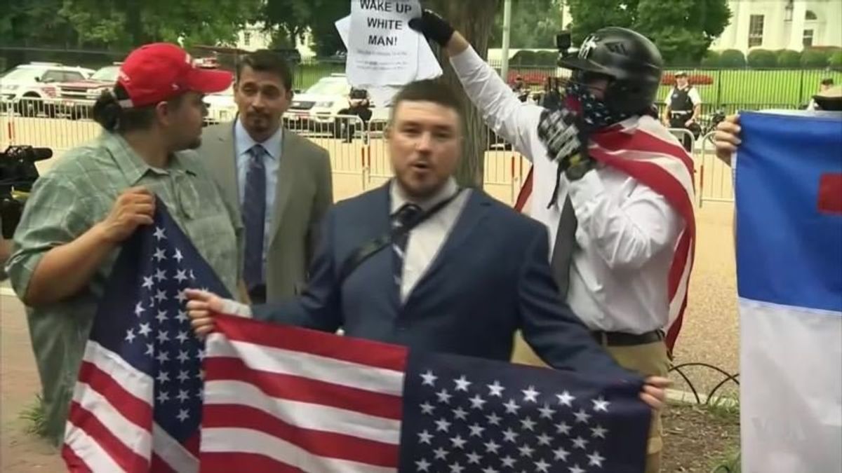 White Nationalists Rally in Washington; Greatly Outnumbered by Counter-Protesters