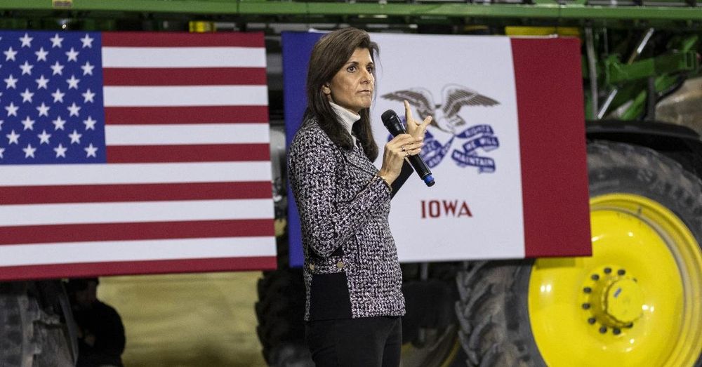 Haley encourages Iowans to caucus despite the cold weather, telling them they could make history