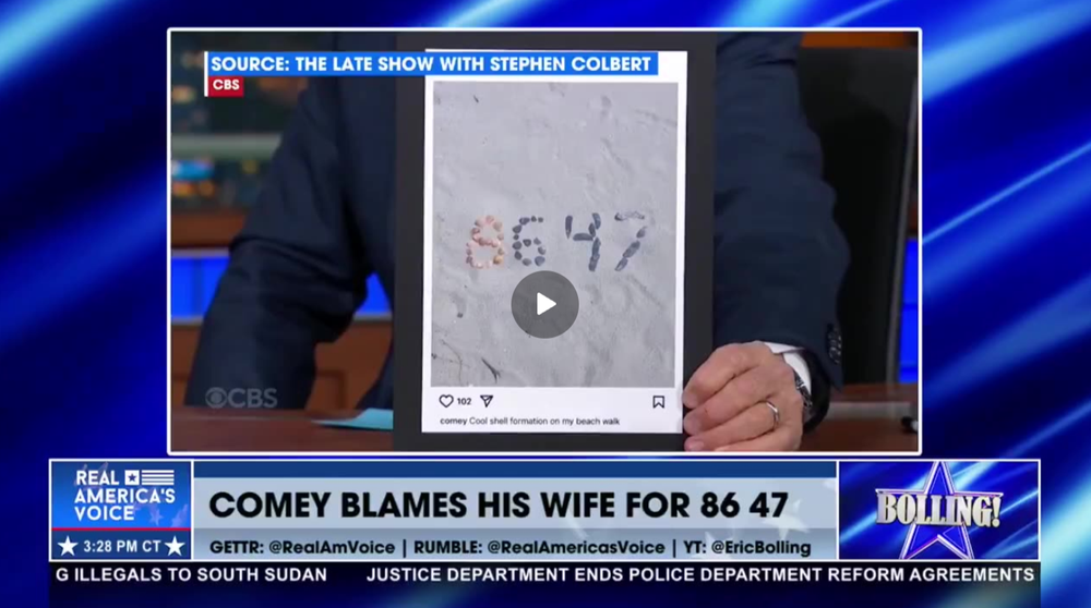 JAMES COMEY BLAMES HIS WIFE FOR HIS ’86 47’ POST