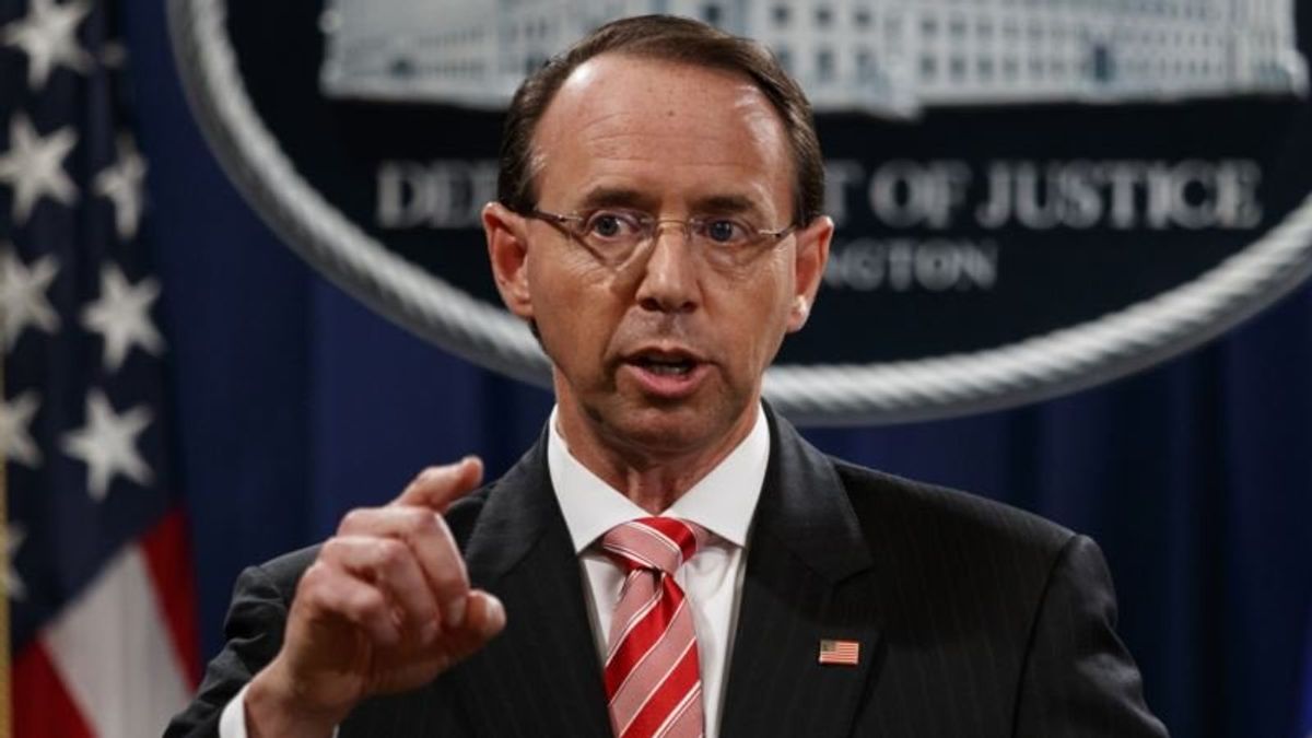 Reports: Deputy Attorney General Rosenstein Expects to be Fired