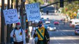 Traditional New Year's Day Rose Parade, Bowl game kickoff, though under tight COVID safety measures