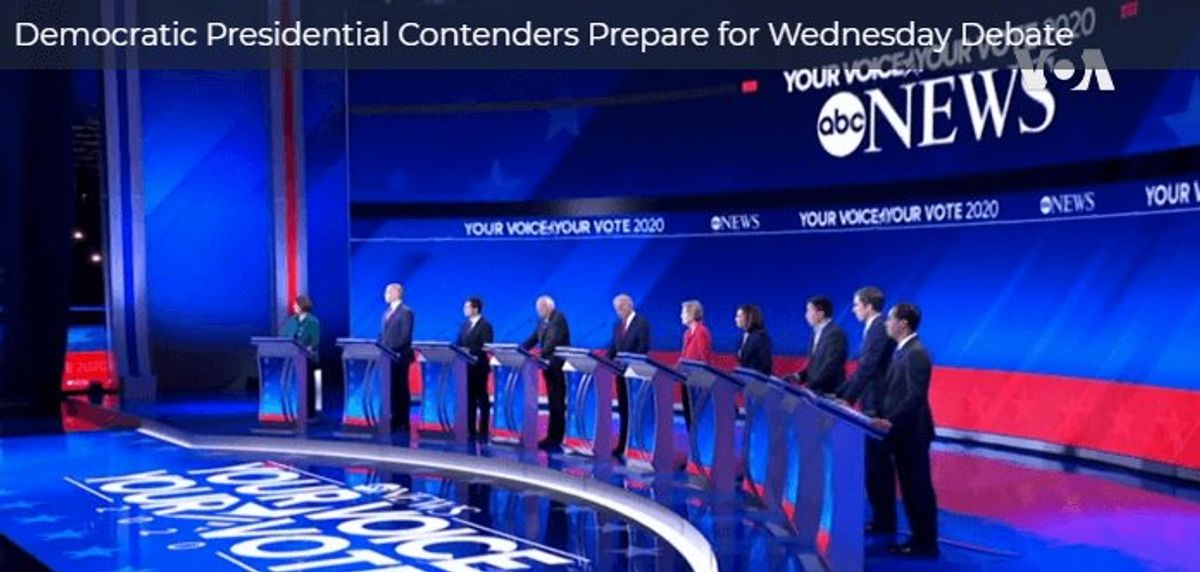 Democratic Presidential Contenders Prepare for Debate