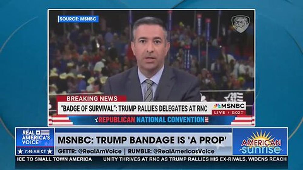 MSNBC CLAIMS TRUMP'S INJURY BANDAGE IS A PROP
