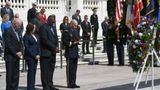 Biden honors American soldiers who have died, also focuses on democracy