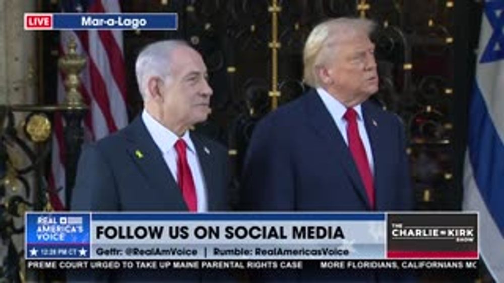 POTUS WELCOMES PM NETANYAHU TO MAR-A-LAGO