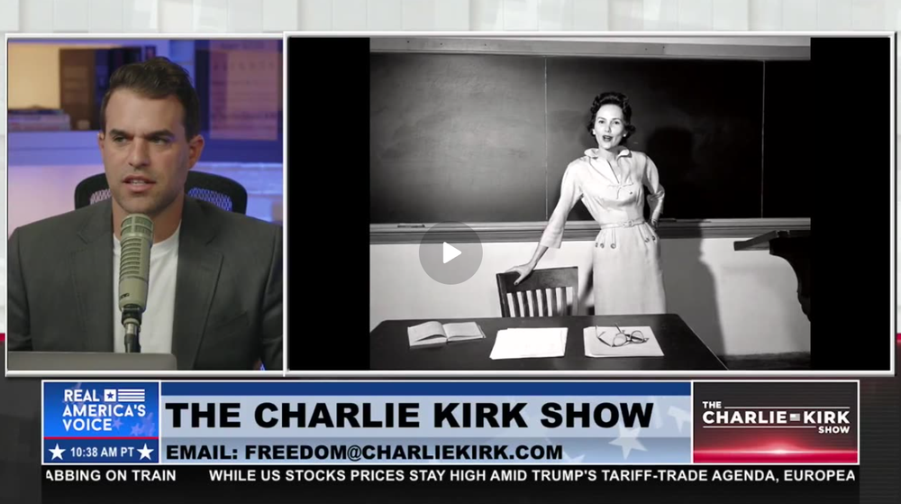 PHOTO: TEACHERS DRESS IN BLOOD AND GORE CELEBRATING CHARLIE'S DEATH