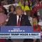 President Donald Trump says goodnight with the hope of a strong,
