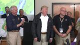 President Trump Participates in a Briefing on Hurricane Florence in South Carolina