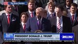 TRUMP JOKES ABOUT STAR QB MISSING EVENT