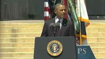 President Obama at the Fort Hood memorial service